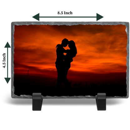 Custom 8.5×4.5 Sublimation Photo Rock Slate
