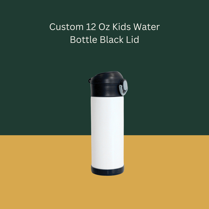 Custom 12 Oz Kids Water Bottle Multi Color Lids (BMP)