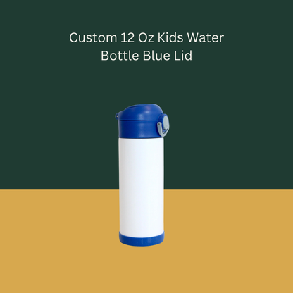 Custom 12 Oz Kids Water Bottle Multi Color Lids (BMP)