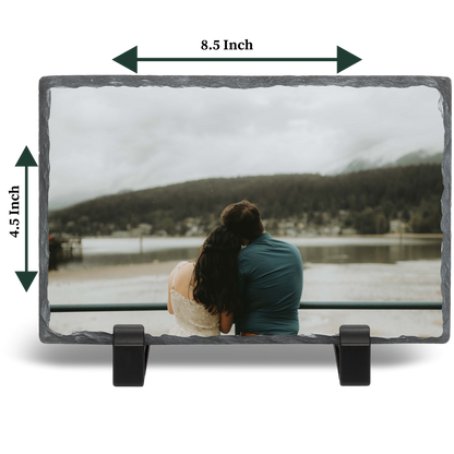 Custom 8.5×4.5 Sublimation Photo Rock Slate
