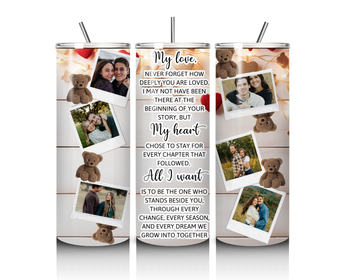 My Heart Chose You – Custom Photo 20 oz Tumbler