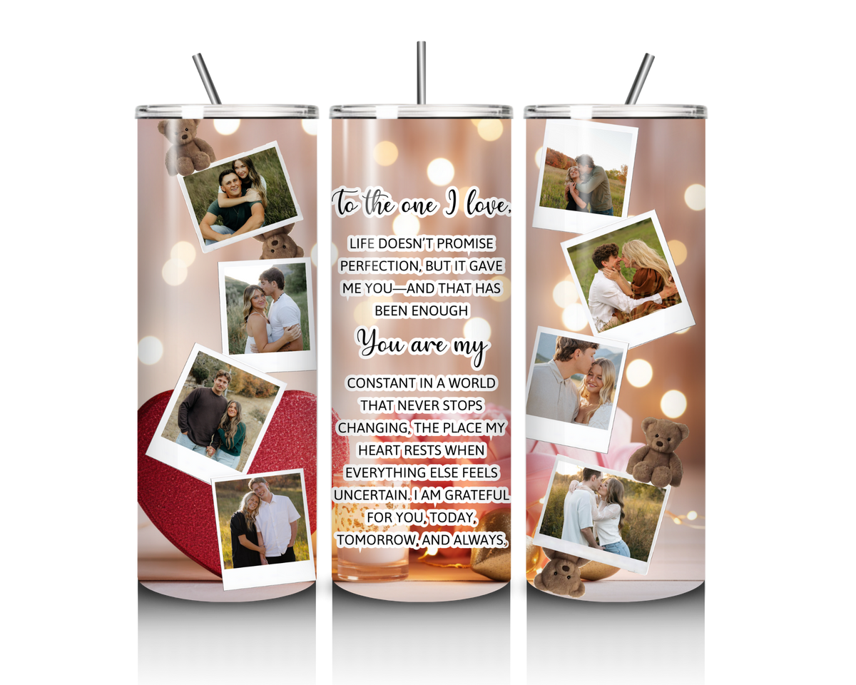 Grateful Today, Tomorrow & Always – Custom Photo 20 oz Tumbler