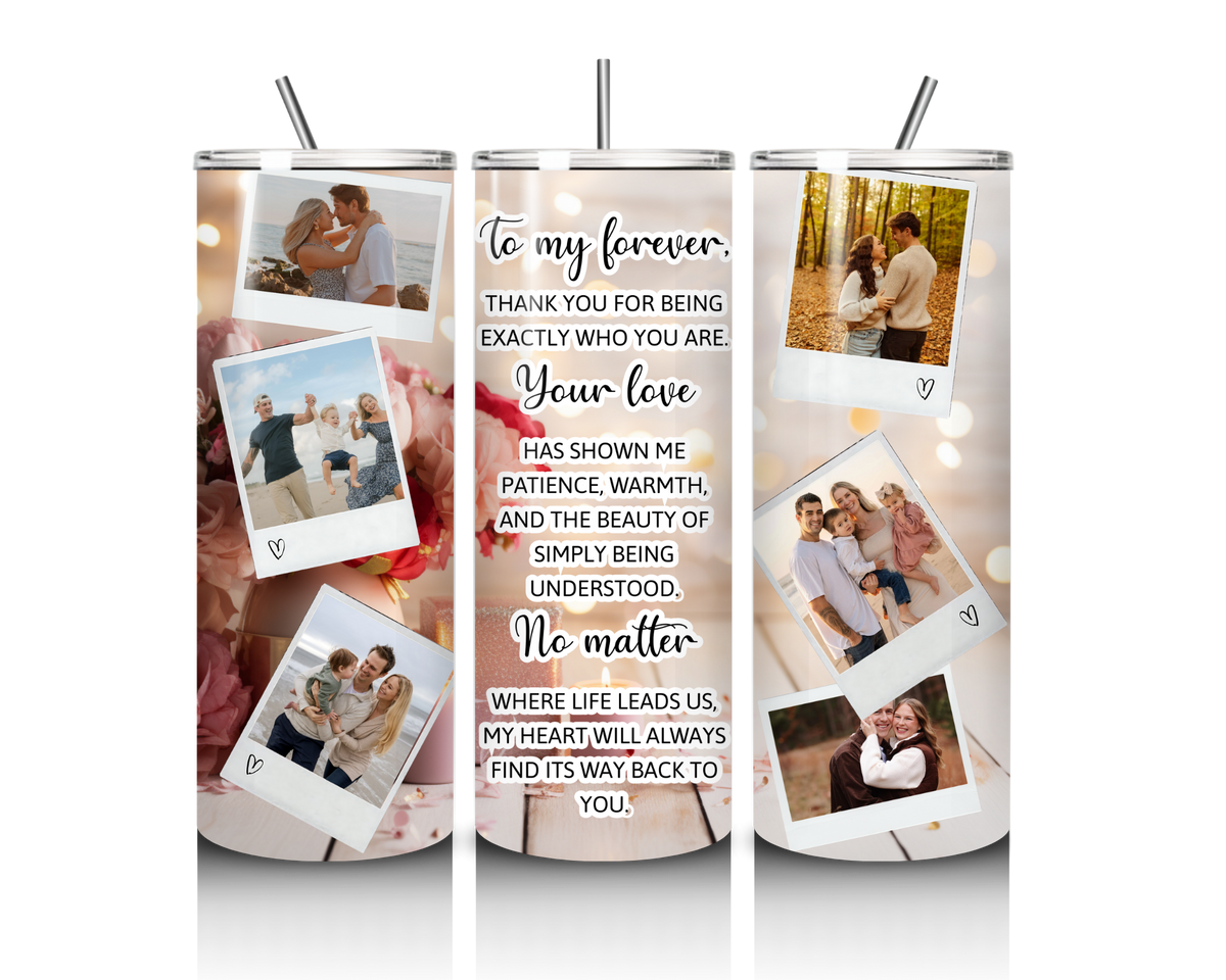 To My Forever, Thank You – Custom Photo 20 oz Tumbler