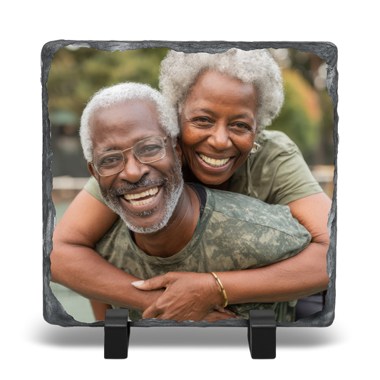 Custom 6×6 Square Sublimation Photo Rock Slate