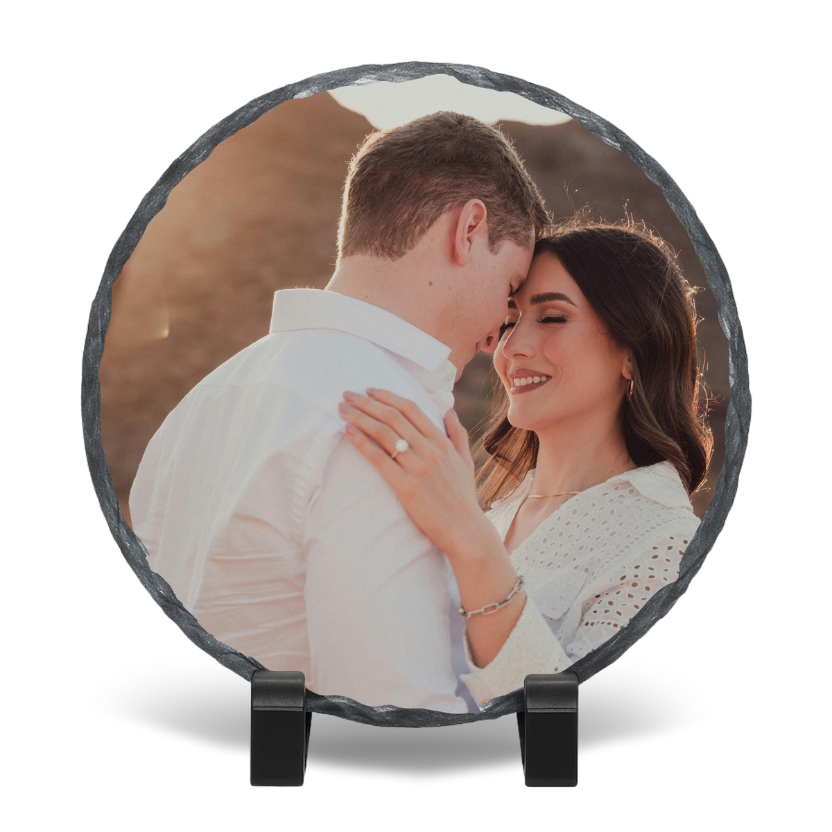 Custom 6×6 Round Sublimation Photo Rock Slate