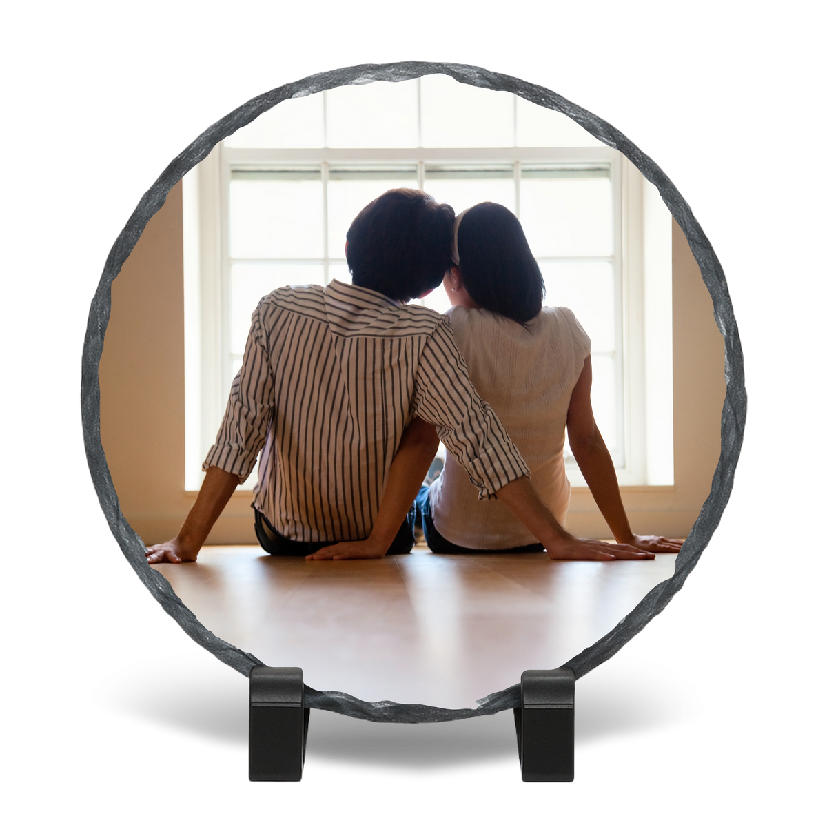 Custom 6×6 Round Sublimation Photo Rock Slate