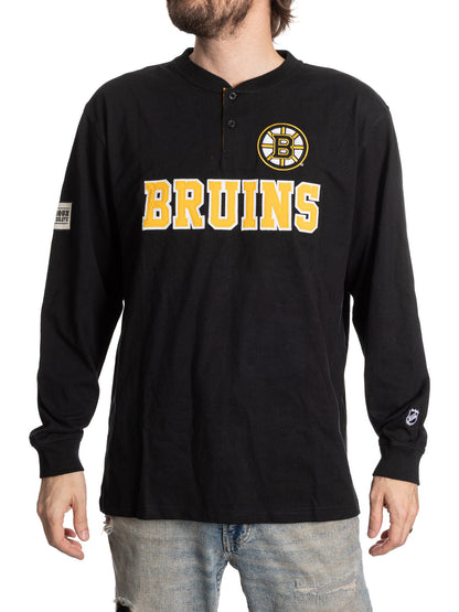 Boston Bruins Long Sleeve Henley