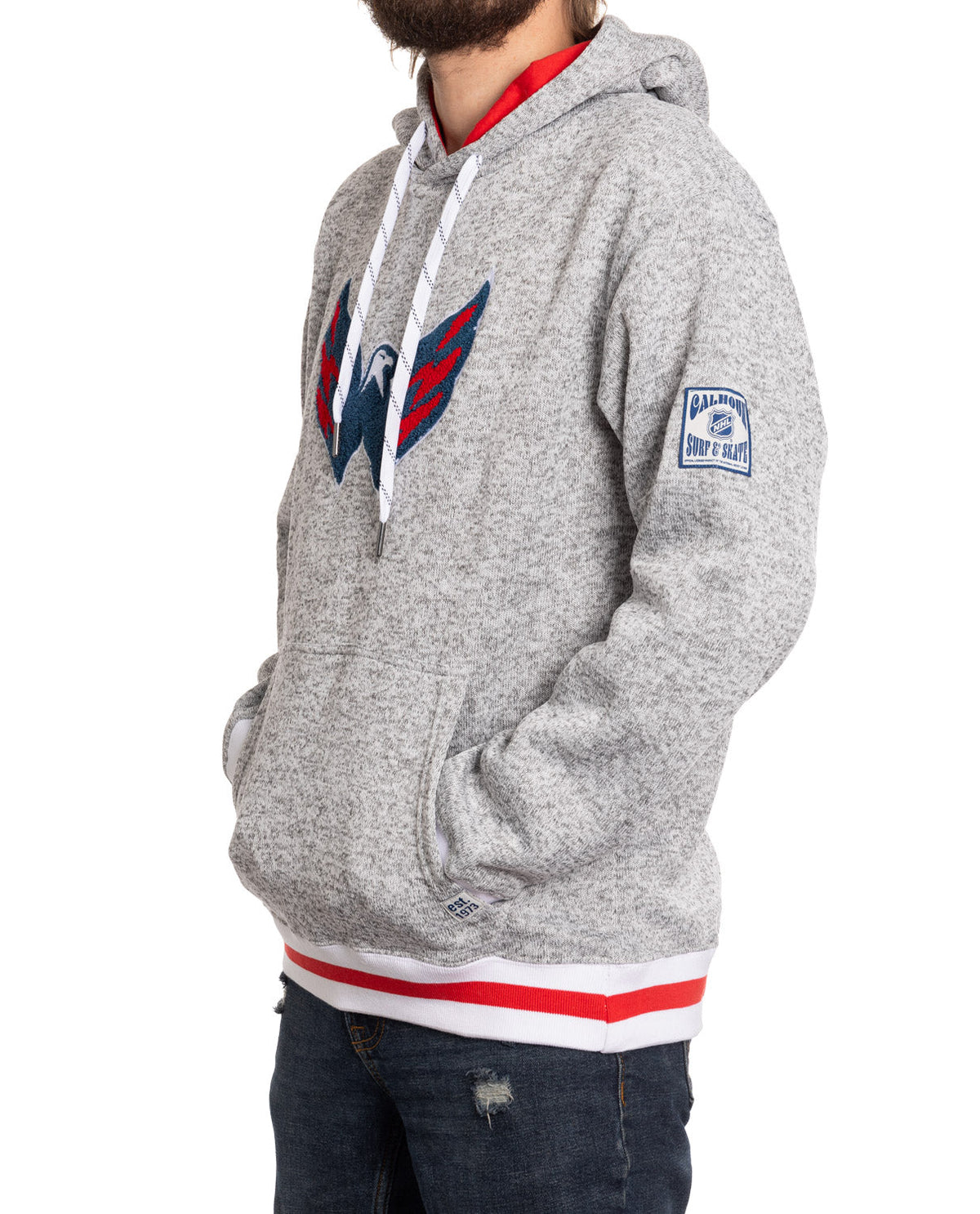 Washington Capitals "Muskoka Style" Premium Chenille Woven Logo Hoodie
