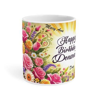 Custom ' Floral' Mug
