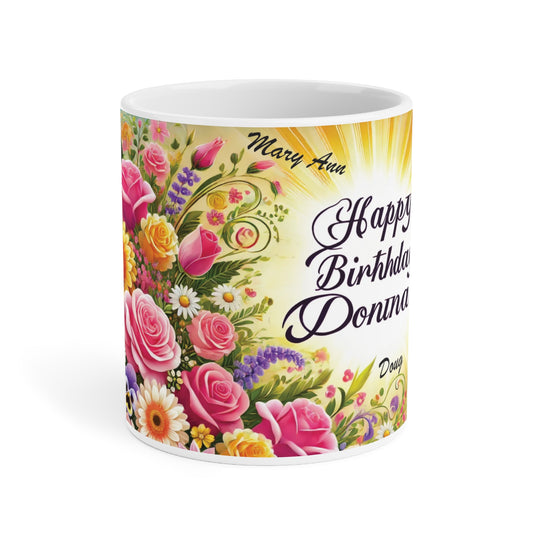 Custom ' Floral' Mug