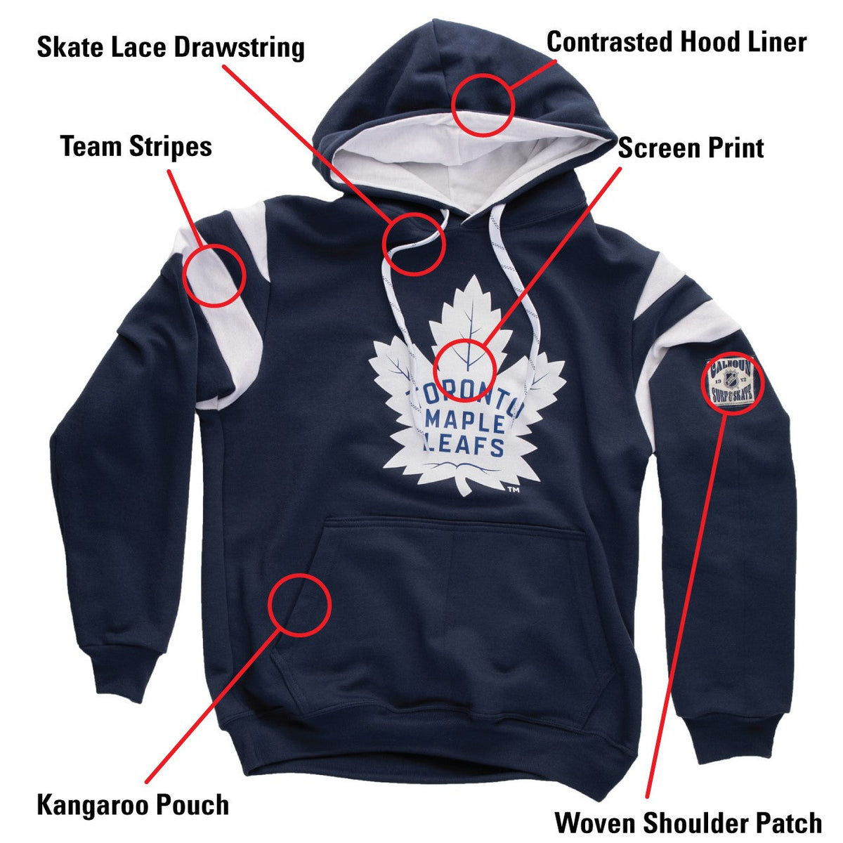 Toronto Maple Leafs Varsity Retro Style Hoodie