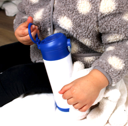 Custom 12 Oz Kids Water Bottle Multi Color Lids (BMP)