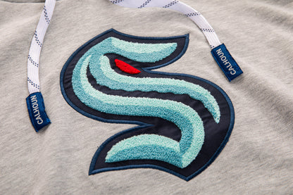 Seattle Kraken "Muskoka Style" Premium Chenille Woven Logo Hoodie