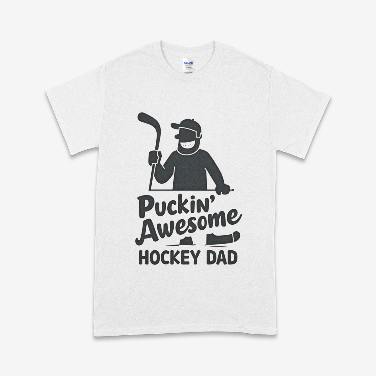 'Puckin Awesome Hockey Dad' T-Shirt