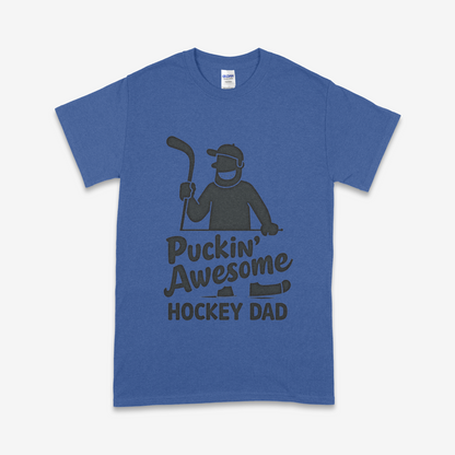 'Puckin Awesome Hockey Dad' T-Shirt