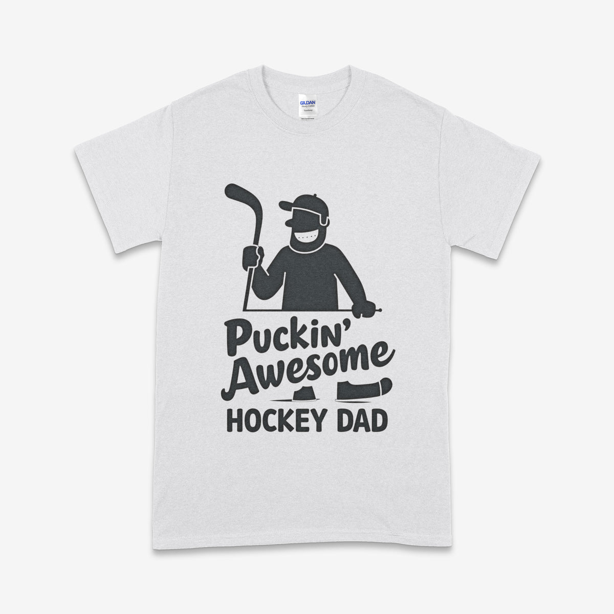 'Puckin Awesome Hockey Dad' T-Shirt