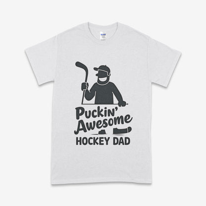'Puckin Awesome Hockey Dad' T-Shirt