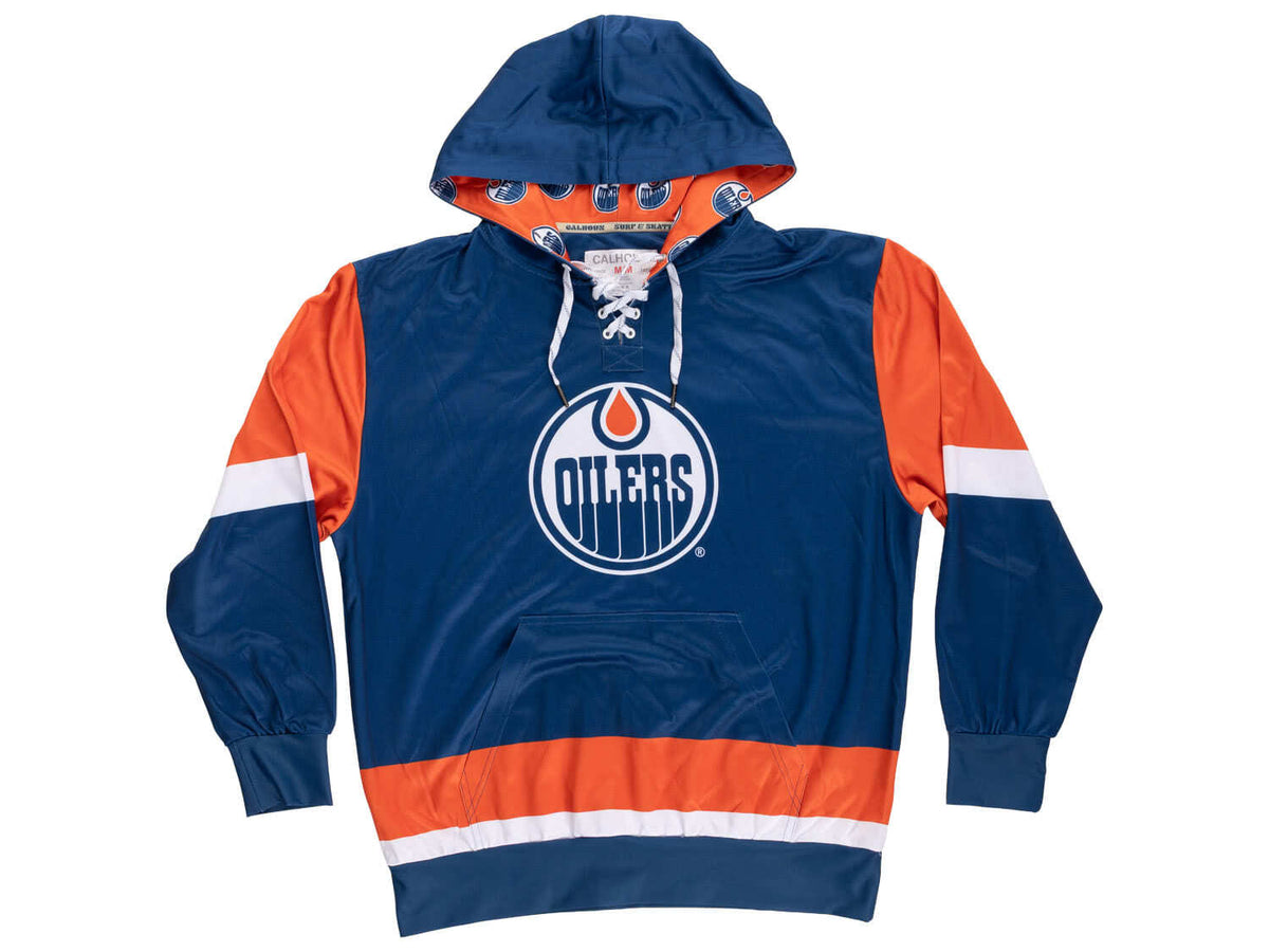 Edmonton Oilers Hockey Lace Hoodie
