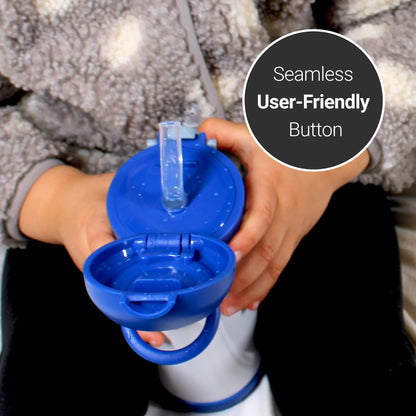 Custom 12 Oz Kids Water Bottle Multi Color Lids (BMP)