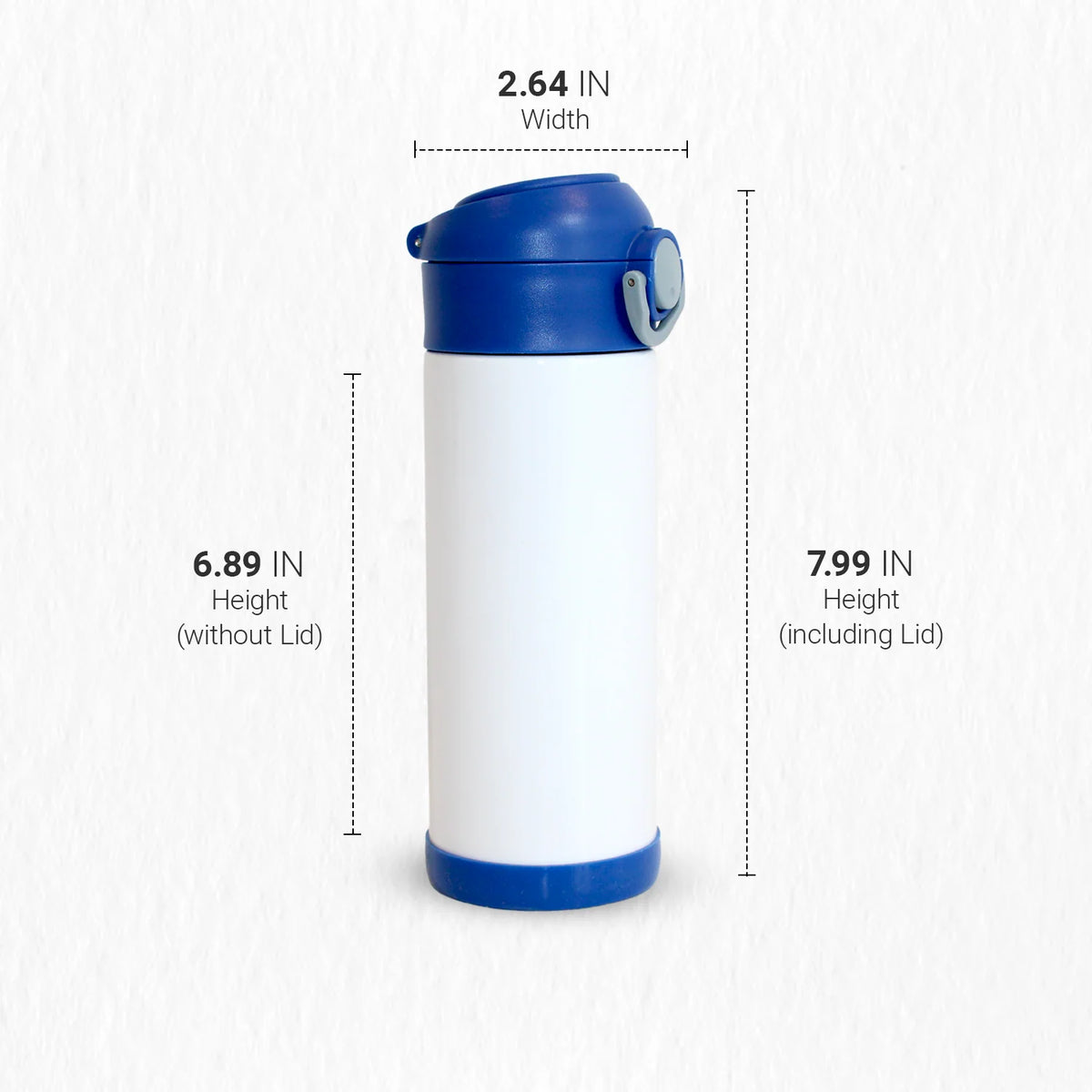 Custom 12 Oz Kids Water Bottle Multi Color Lids (BMP)