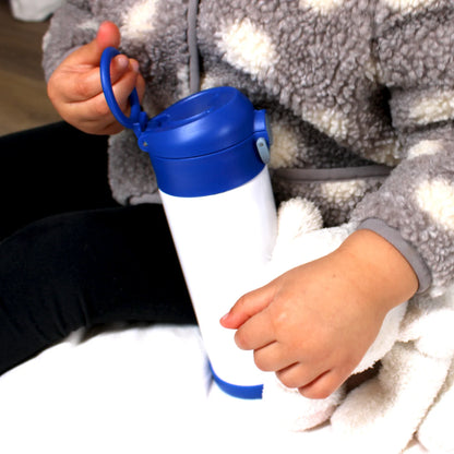 Custom 12 Oz Kids Water Bottle Multi Color Lids (BMP)