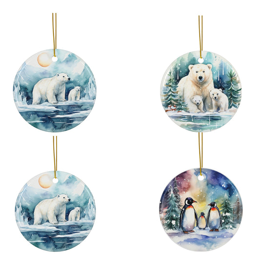 Christmas Ornament Set "Polar Bears & Penguins