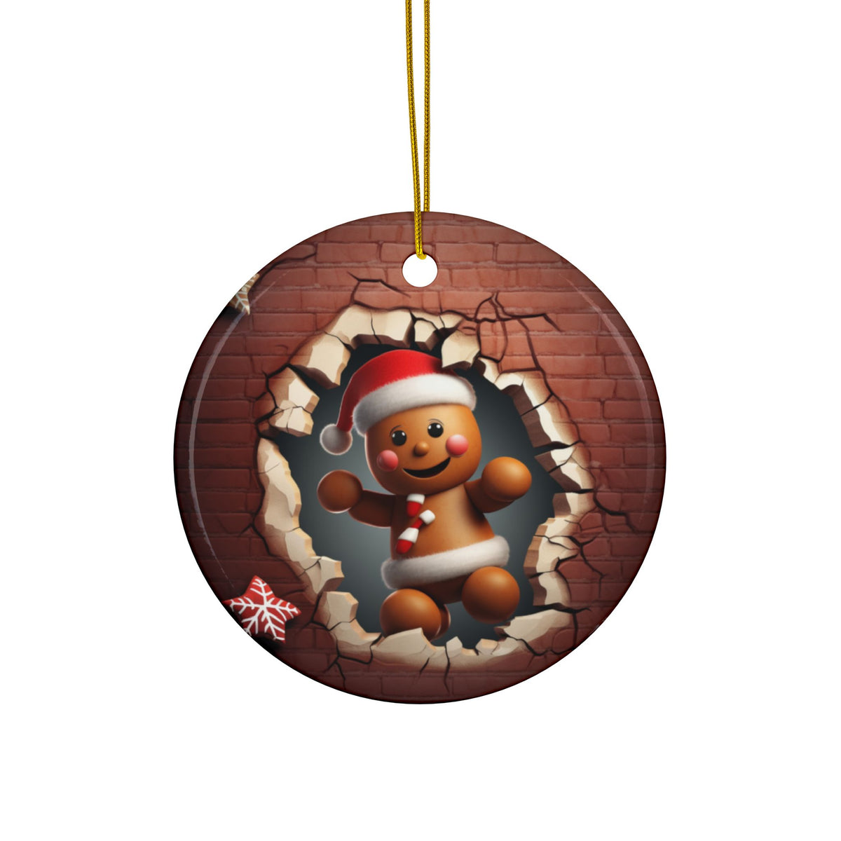 3D Christmas Ornaments Set –'Santa, Snowman, Gingerbread, and Elves,'