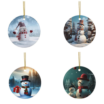 Christmas 'Snowman' Ornament Set